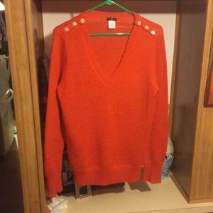 Vintage orange j crew sweater